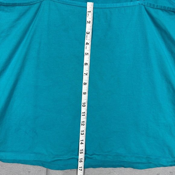 CJ Banks Womens Tank Top Sleeveless Spaghetti Strap Blue Turquoise Size 1X - Picture 5 of 7
